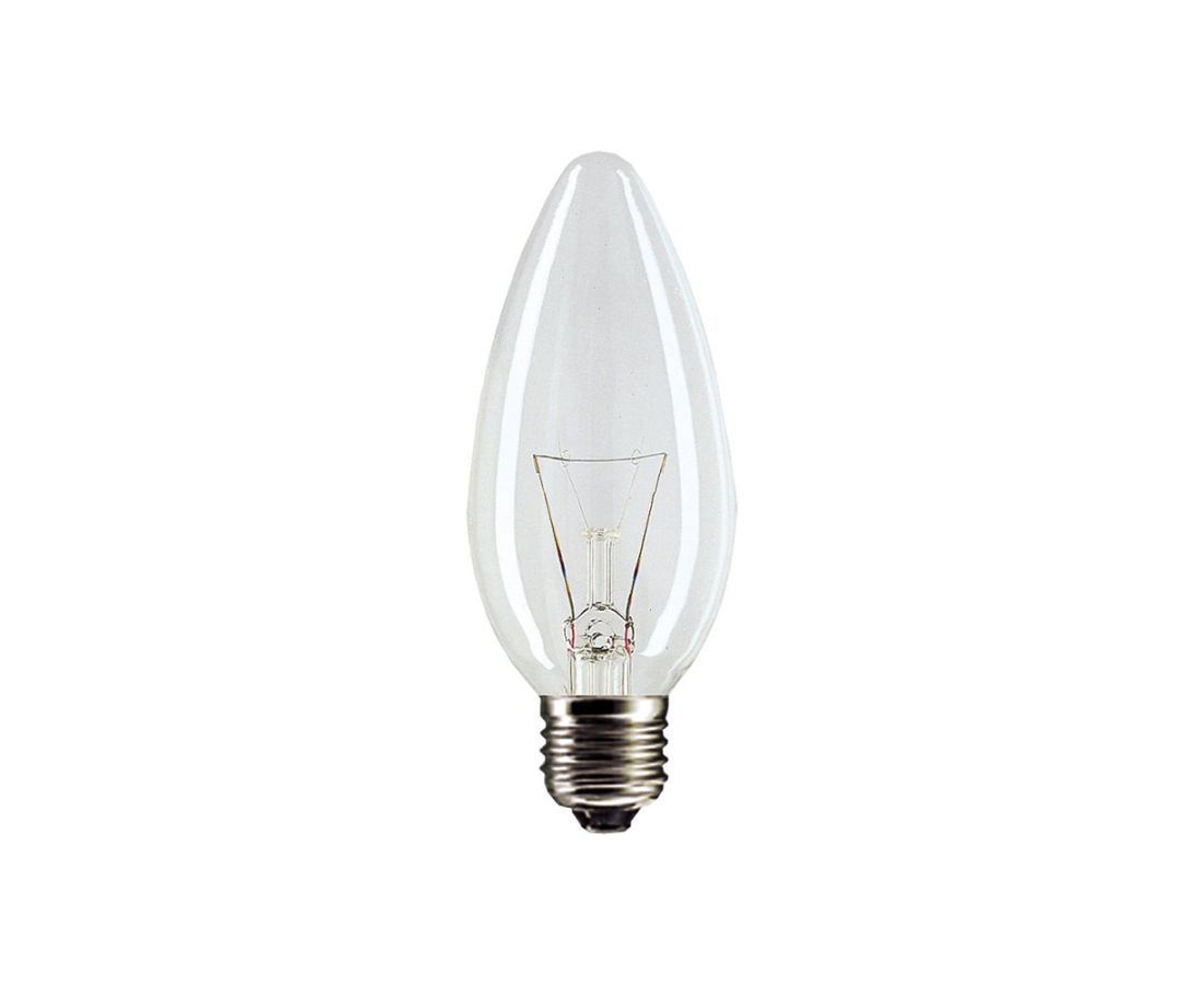 ნათურა ვარვარა ჭაღი გამჭვირვალე E14 240V60W L6-5158-ლუქსრამი — ნათურა და ვაზნა